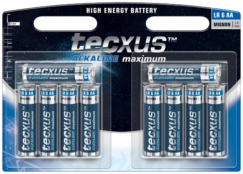 Batterie Tecxus Alkaline LR6 AA Mignon 1,5V / 10er Pack